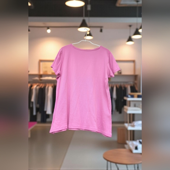 Croft & Barrow Essential Crewneck TeeColor: Pink Wonder, Size: LARGE (EUC) - Picture 7 of 10